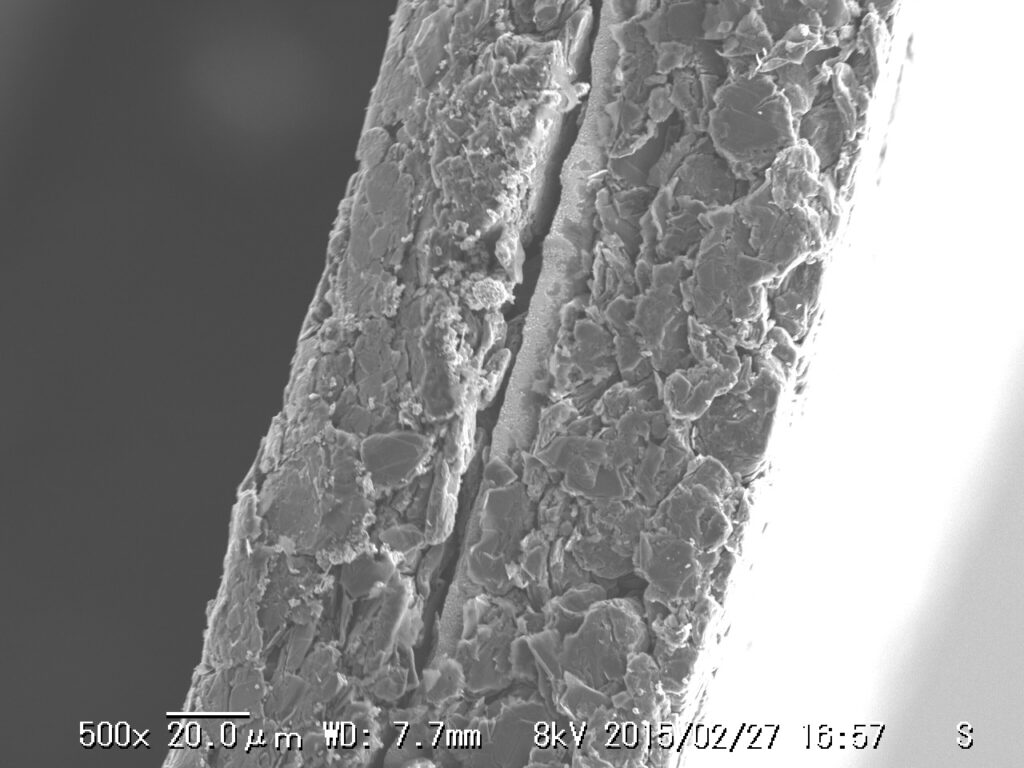 Negative slit coating and foil detachment