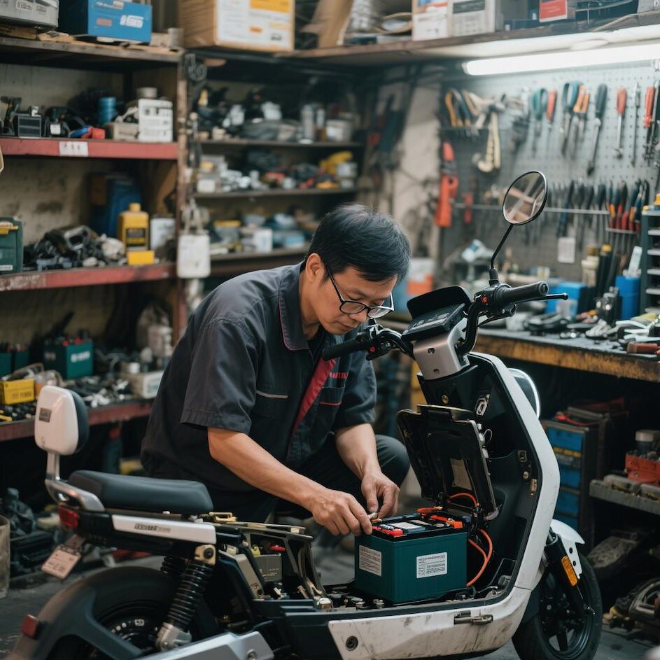 Two-wheeled electric vehicle lithium battery