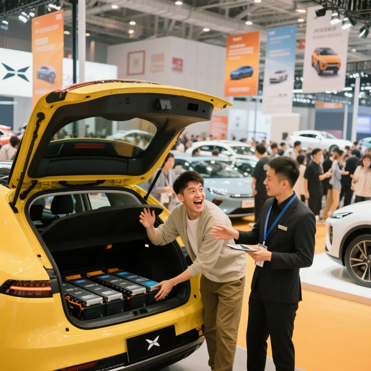 new energy vehicle enterprises battery supporting panorama