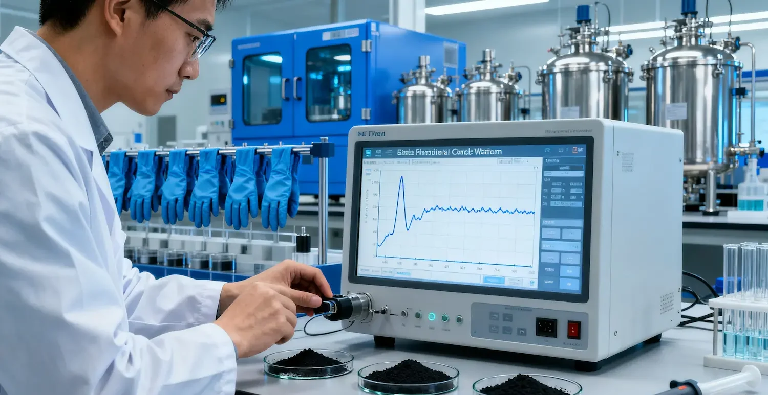 What is the specific capacity of lithium battery anode materials?