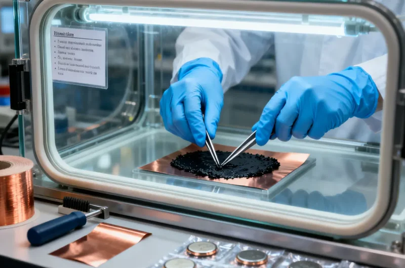 What is the specific capacity of lithium battery anode materials?