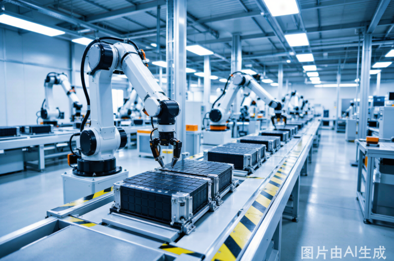 Automated lithium battery factory production line